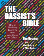 The Bassist's Bible original edition: How to Play Every Drum Style from Afro-Cuban to Zydeco cover graphic