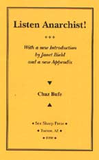 Listen Anarchist, by Chaz Bufecover graphic